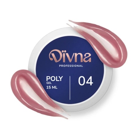 DIVNA PolyGel 04 – żel akrylowy budujący samopoziomujący 15 g
