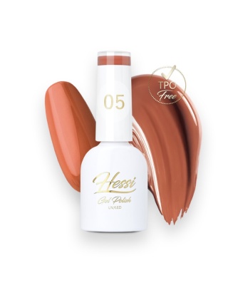 HESSI Lakier hybrydowy 05 – karmelowy brąz 6 ml