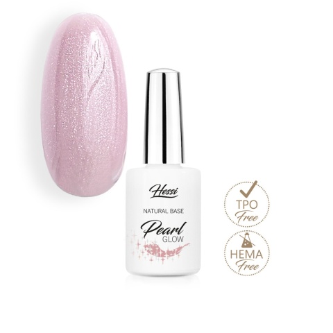 HESSI Natural Base Pearl Glow 12ML 3W1 – Kryjąca Baza z Perłowym Blaskiem TPO-Free