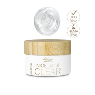 HESSI Żel Budujący Builder Gel NICE CLEAR 40ml – Bezbarwny Trójfazowy Żel Budujący