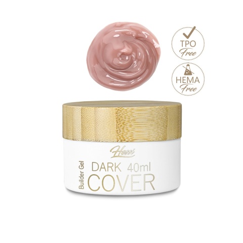 HESSI Żel Budujący DARK COVER 40ml – Naturalny Cielisty Odcień