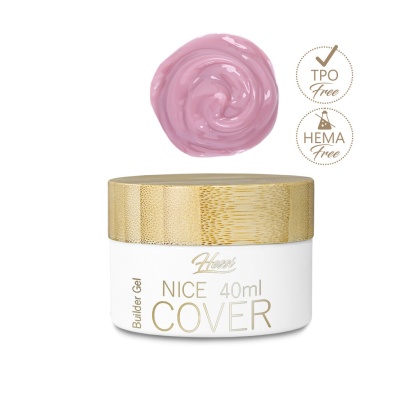 HESSI Żel Budujący NICE COVER 40ml – Trzyfazowy Żel Naturalny Kolor Covera
