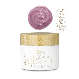 HESSI Żel Budujący NICE COVER BLING BLING 60ml – Naturalny Cover z Drobinką