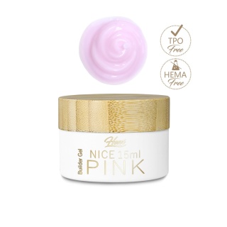 HESSI Żel Budujący NICE PINK 15ml – Różowy Cover, Konsystencja Budyniu