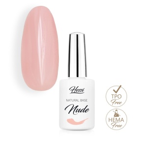 Hessi Baza Natural Base Nude 7ml 3w1 – Beżowa Kryjąca Baza Hybrydowa