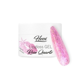 Hessi Lipgloss Rose Quartz 10 ml – różowy żel budujący 2w1 z połyskiem