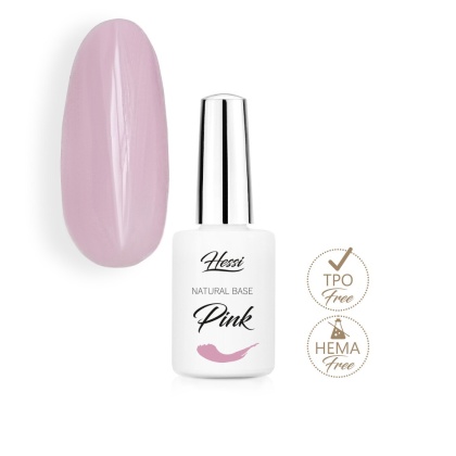 Hessi Natural Base Pink 5ml 3w1 – Kryjąca Baza Różowa Pod Lakiery Hybrydowe