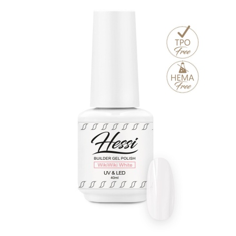 Hessi Żel Budujący w Pędzelku WikiWiki White 15ml - Żel do Paznokci Bez Piłowania