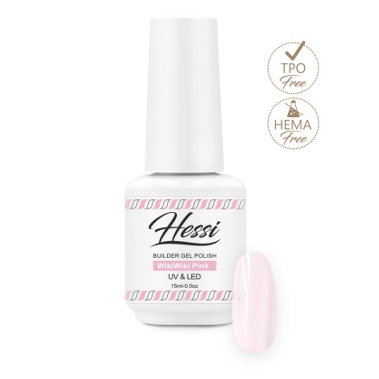 Hessi Żel budujący w Pędzelku WikiWiki Pink 15 ml - Żel do Paznokci Bez Piłowania