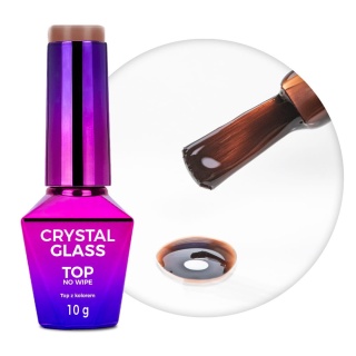 Kolorowy top no wipe Crystal Glass Chocolate HEMA Free 10g