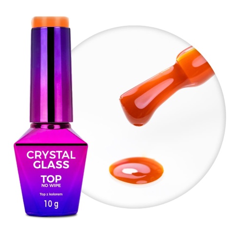 Kolorowy top no wipe Crystal Glass Orange Pumpkin HEMA Free 10g