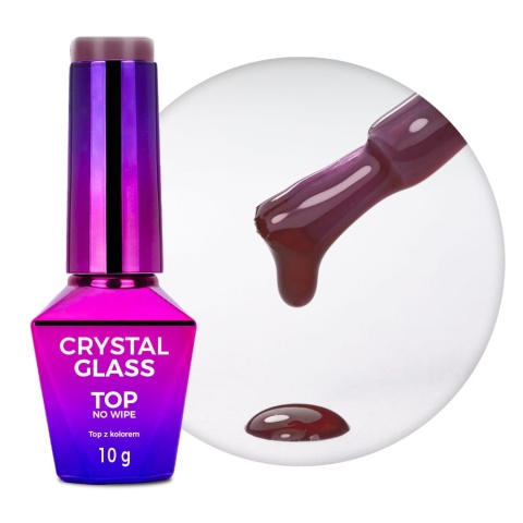 Kolorowy top no wipe Crystal Glass Purple Plum HEMA Free 10g
