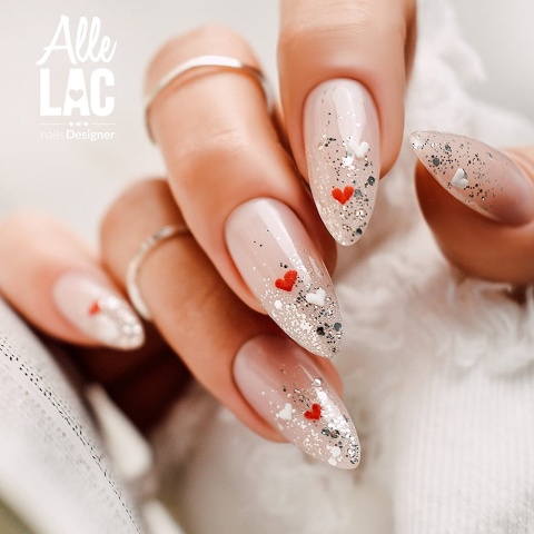 Lakier hybrydowy AlleLac Sheila Collection Nr 37 – brokatowy fioletowy 5 g