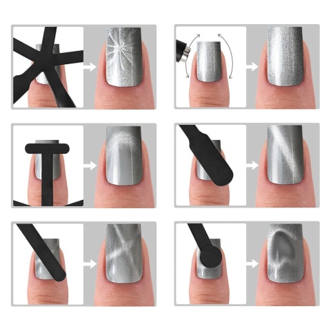 Lakier hybrydowy LED/UV Gel Polish Reds Cat Eye Red Nr 234 Molly Nails HEMA/Di-HEMA Free 8g