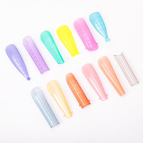 Molly Nails Górne formy Dual do budowy paznokci 288 szt. – 12 kształtów z podziałką