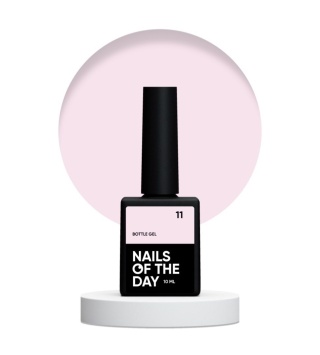 NAILSOFTHEDAY Bottle Gel 11 – kryjący blado-różowy żel do wzmocnienia i naprawy, 10 ml