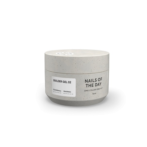 NAILSOFTHEDAY Builder gel 02 – mleczny żel budujący, 15 ml