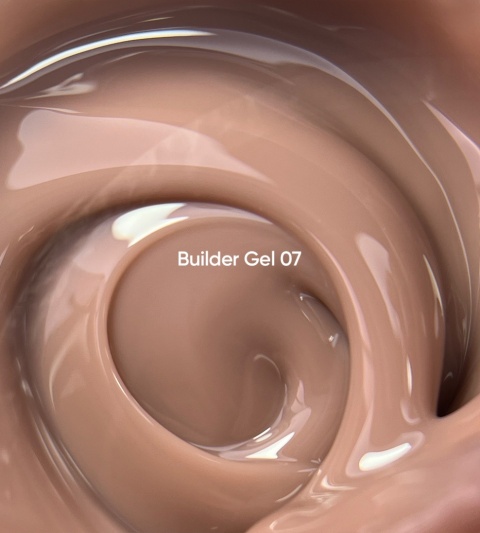 NAILSOFTHEDAY Builder gel 07 – nudowo-karmelowy żel budujący, 30 ml