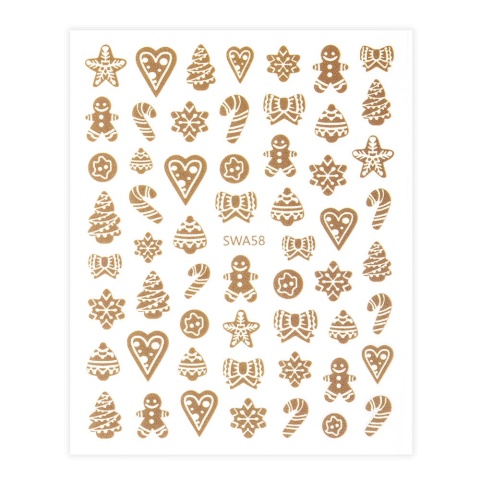 Naklejki samoprzylepne świąteczne Molly Nails SWA58