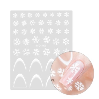Naklejki samoprzylepne świąteczne/French Molly Nails MO-461