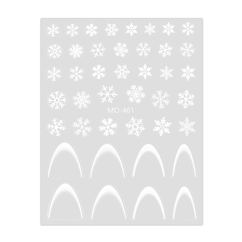 Naklejki samoprzylepne świąteczne/French Molly Nails MO-461