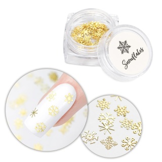 Ozdoby do paznokci Snowflakes – świąteczne śnieżynki w słoiczku