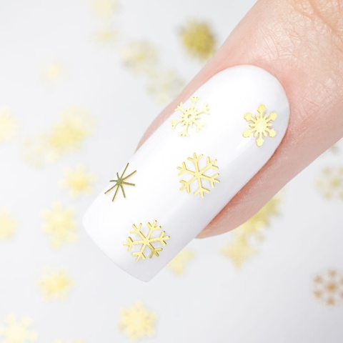 Ozdoby do paznokci Snowflakes – świąteczne śnieżynki w słoiczku