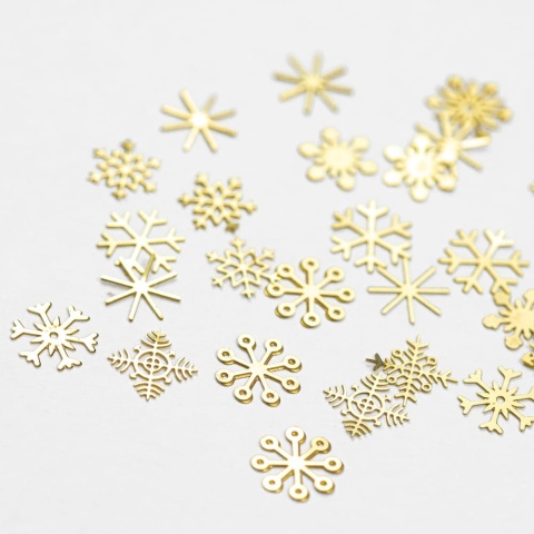 Ozdoby do paznokci Snowflakes – świąteczne śnieżynki w słoiczku