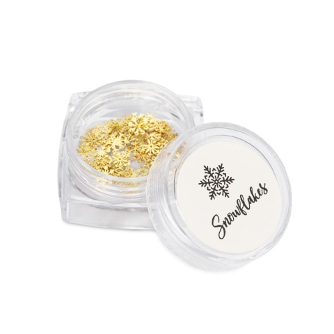 Ozdoby do paznokci Snowflakes – świąteczne śnieżynki w słoiczku