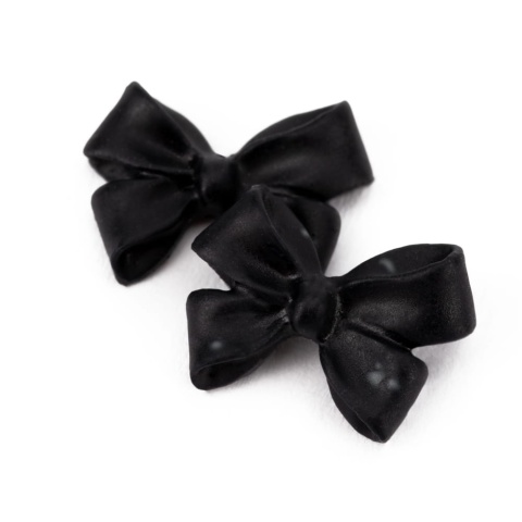 Ozdoby do paznokci kokardki 3D Molly Nails czarne – 100 szt