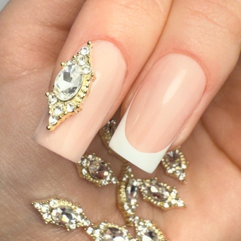 Ozdoby do paznokci kryształki 3D Molly Nails Nr 1 – 10 szt