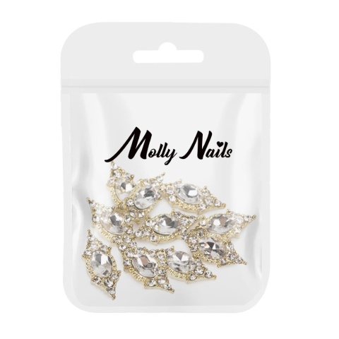 Ozdoby do paznokci kryształki 3D Molly Nails Nr 1 – 10 szt