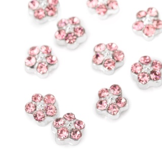 Ozdoby do paznokci kwiatki 3D Molly Nails K1123 – zestaw 10 sztuk