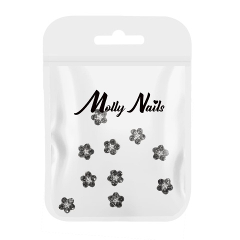 Ozdoby do paznokci kwiatki 3D Molly Nails K1126 – 10 szt