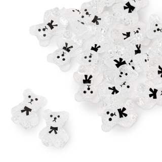 Ozdoby do paznokci misie 3D Molly Nails clear 20 szt