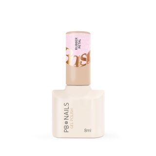PB Nails Baza hybrydowa Rubber Petal Base 8ml – pastelowy róż z lekką poświatą