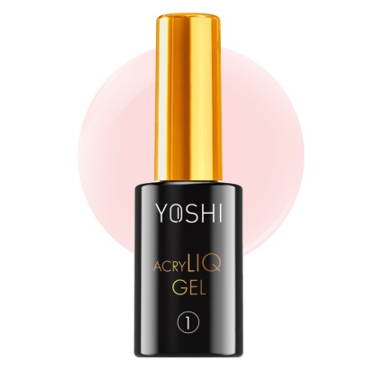 YOSHI AcryLIQ Gel No1 10 ml – delikatny róż z mlecznym wykończeniem