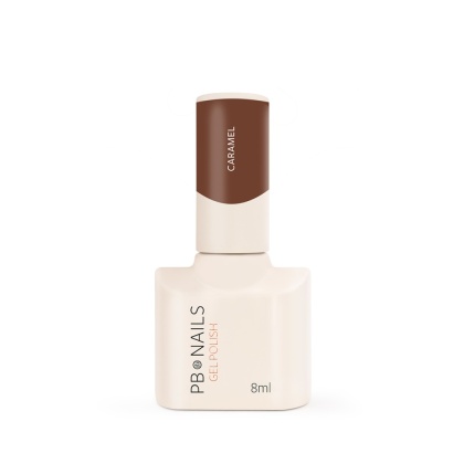 PB Nails Lakier hybrydowy Caramel 8ml - ciepły karmelowy brąz