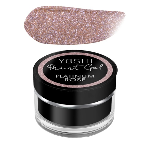 YOSHI Paint Gel UV LED 5 ml – Platinum Rose | Różowy żel do zdobień