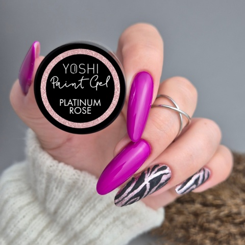 YOSHI Paint Gel UV LED 5 ml – Platinum Rose | Różowy żel do zdobień