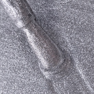 PB Nails Lakier hybrydowy Frozen – srebrny brokat 8 ml