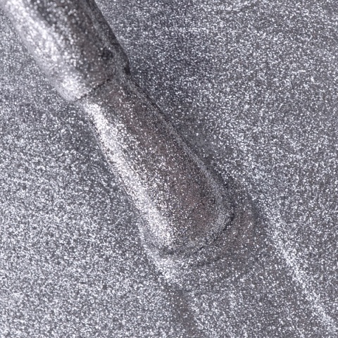 PB Nails Lakier hybrydowy Frozen – srebrny brokat 8 ml