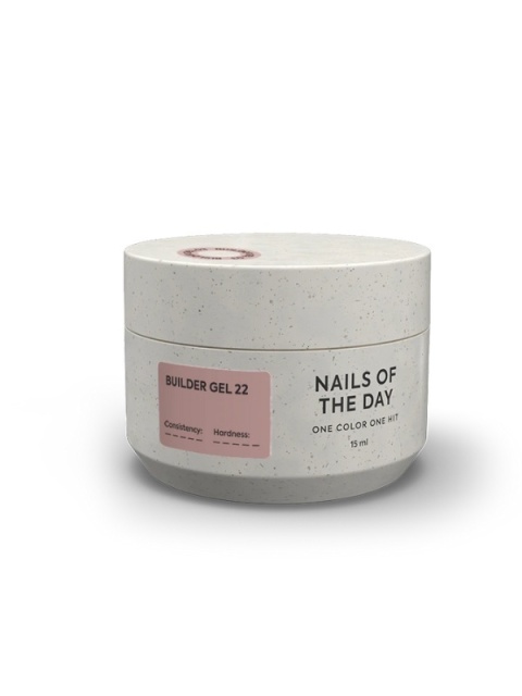 NAILSOFTHEDAY Builder gel 22 – żel budujący o głębokim brązowym odcieniu, 30 ml