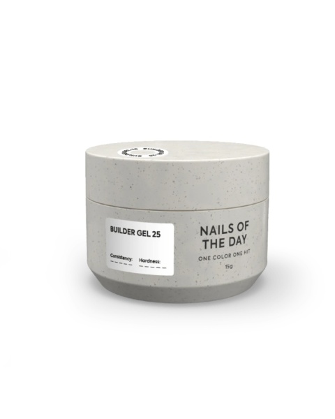 NAILSOFTHEDAY Builder gel 25 – żel budujący o intensywnie białym odcieniu, 30 ml