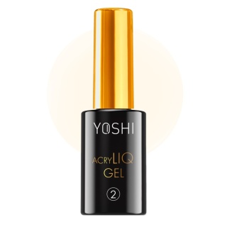 YOSHI AcryLIQ Gel No2 10 ml – czysta kremowa biel z chłodnym akcentem
