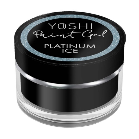 YOSHI Paint Gel UV LED 5 ml – Platinum Ice | Srebrny żel do zdobień