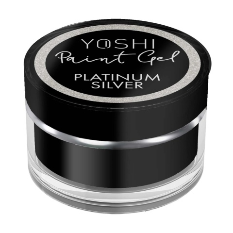 YOSHI Paint Gel UV LED 5 ml – Platinum Silver | Srebrny żel do zdobień