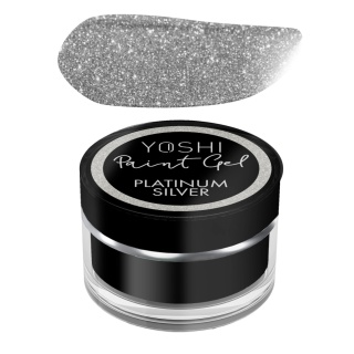 YOSHI Paint Gel UV LED 5 ml – Platinum Silver | Srebrny żel do zdobień