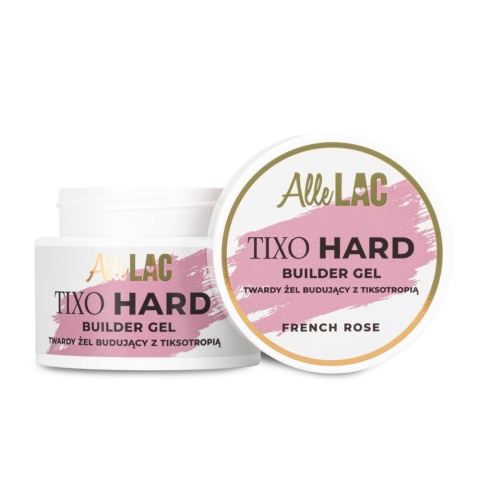 Żel budujący twardy z tiksotropią AlleLac Tixo Hard Builder Gel French Rose 45g