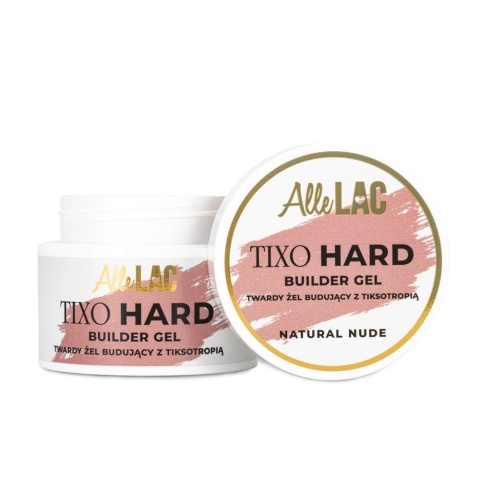 Żel budujący twardy z tiksotropią AlleLac Tixo Hard Builder Gel Natural Nude 45g
